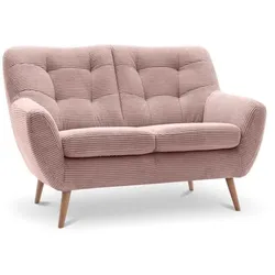 Exxpo by Gala Sofa Scandi Cord Powder Pink 2-Sitzer