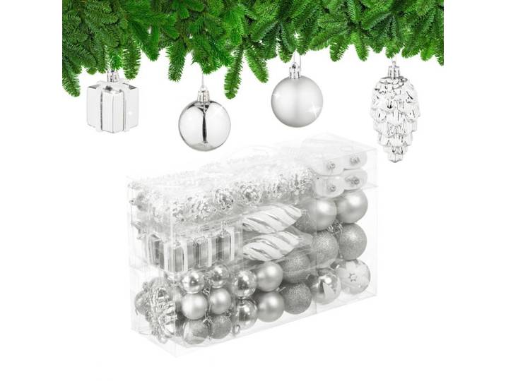 Relaxdays Boules de Noël en lot de 72