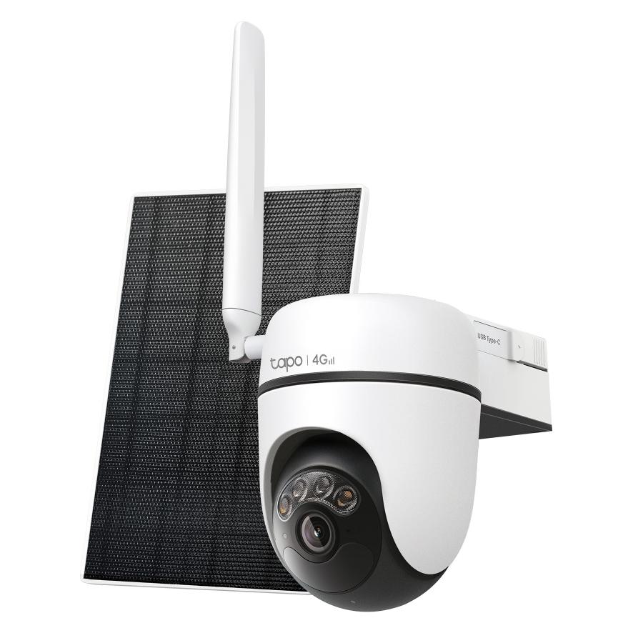 TP-Link Solar-Powered Pan/Tilt 4g Lte Security Camera Kit (2304 x 1296 Pixels) (TC90G KIT)