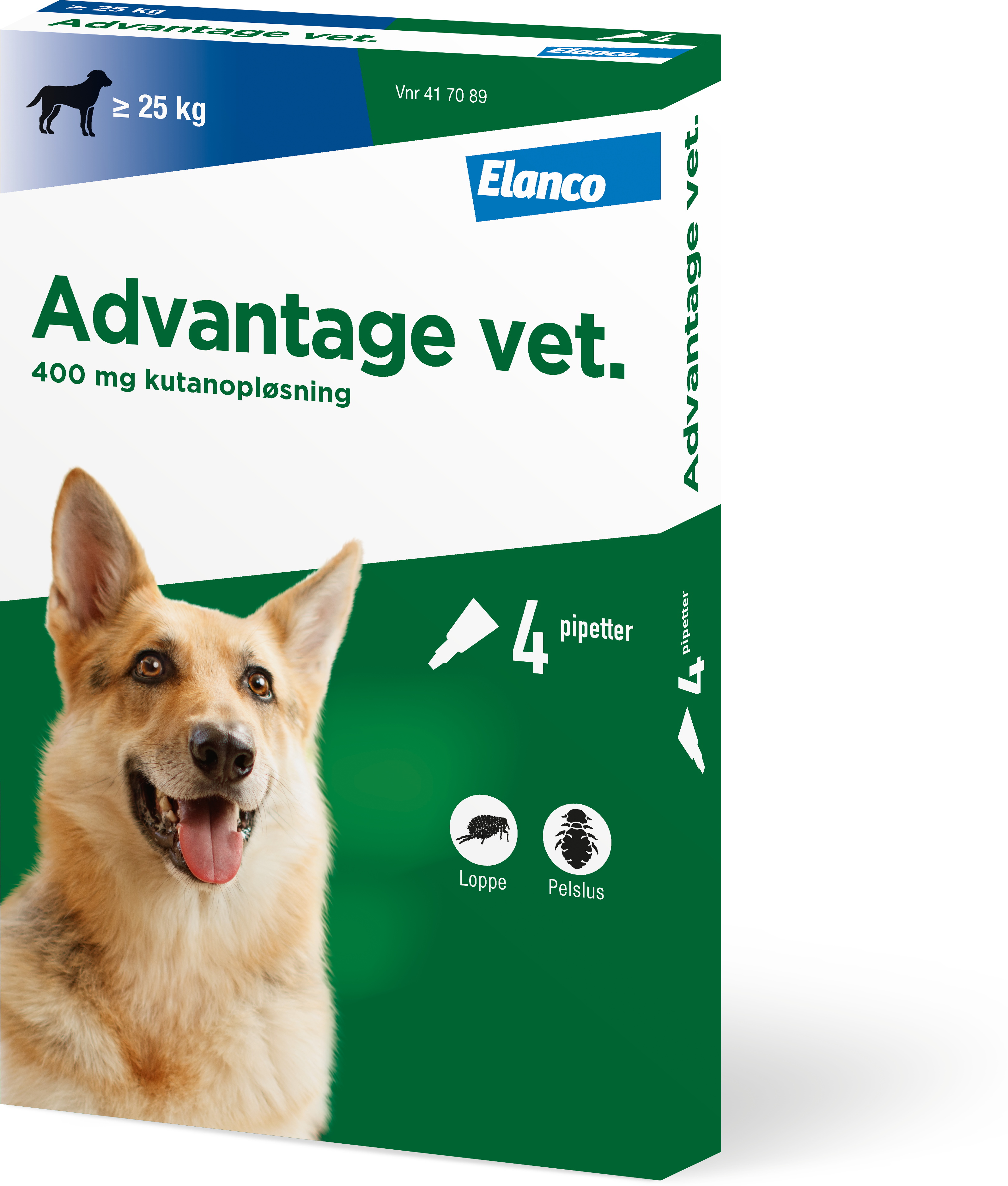 Advantage Vet. til hund 100 mg/ml 16 ml Kutanopløsning