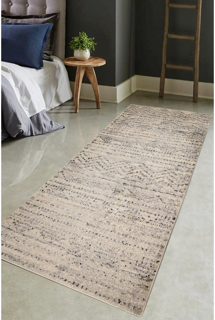 Brambly Cottage FREYA LINEZAG GREY 1 Grey Runner 80 x 200cm