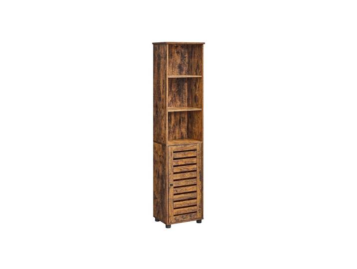 Hansiro Badezimmerschrank Kathmandu, Braun, 30x167x40 cm, Badezimmer, Badezimmerregale, Badregale