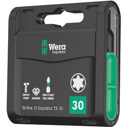 Wera Impaktor 05057776001 Bit-Set 15teilig Innen-TORX Impaktor-Technologie