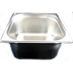 AcMax GN 2/3 Gastronormbehälter GN-Behälter Edelstahl 12,5 Liter Tiefe 200mm