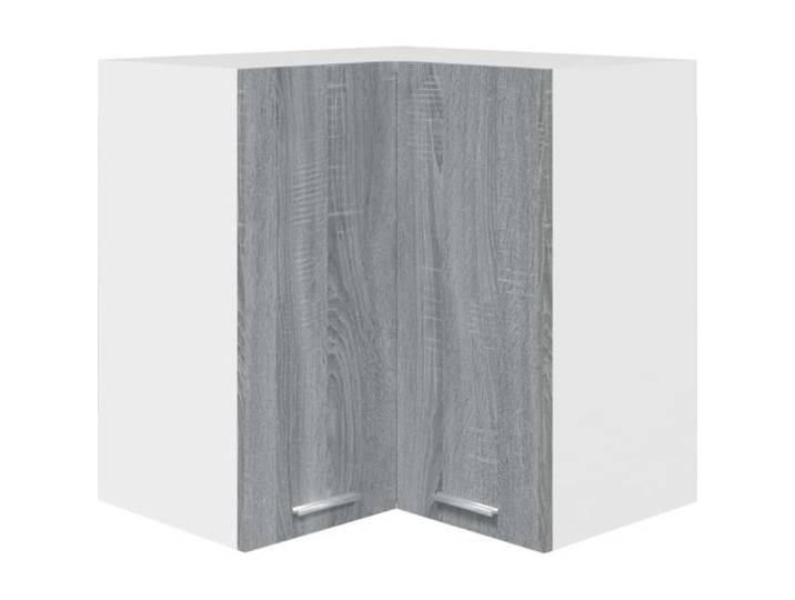 Armoire d'angle suspendue - OMABETA - Sonoma gris - 57x57x60 cm - Bois d'ingénierie - Meuble de cuisine