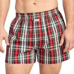 Jockey Woven Poplin Boxer Shorts Rot Baumwolle Large Herren
