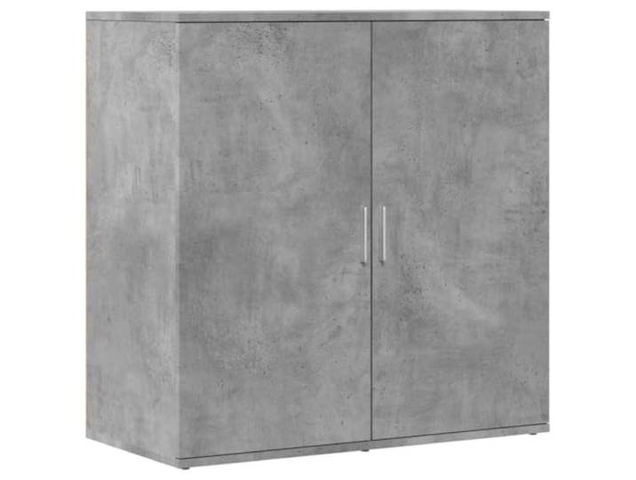 GFMGUEMV Sideboard Betongrau 79x38x80 cm Holzwerkstoff Feuchtigkeitsbeständig, pflegeleichte Oberfläche, vielseitige Ablagefläche, robuste Konstruktion