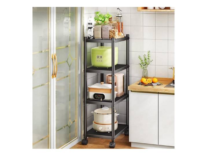 LuxusKollektion Standregal Standregal Metallregal Küchenregal Rollen 5 Etagen 4 Tier