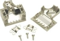 Harting D-SUB behuizing, 9 polen, kunststof, 45 graden, grijs