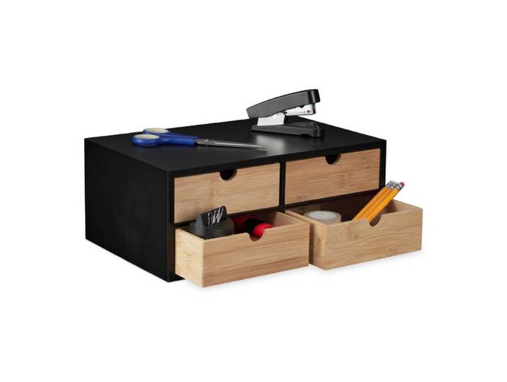 Relaxdays Bureau organizer met 4 lades