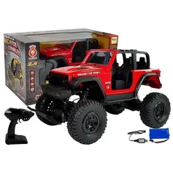 Lean Toys 2,4G Fernbedienung Jeep SUV Rot