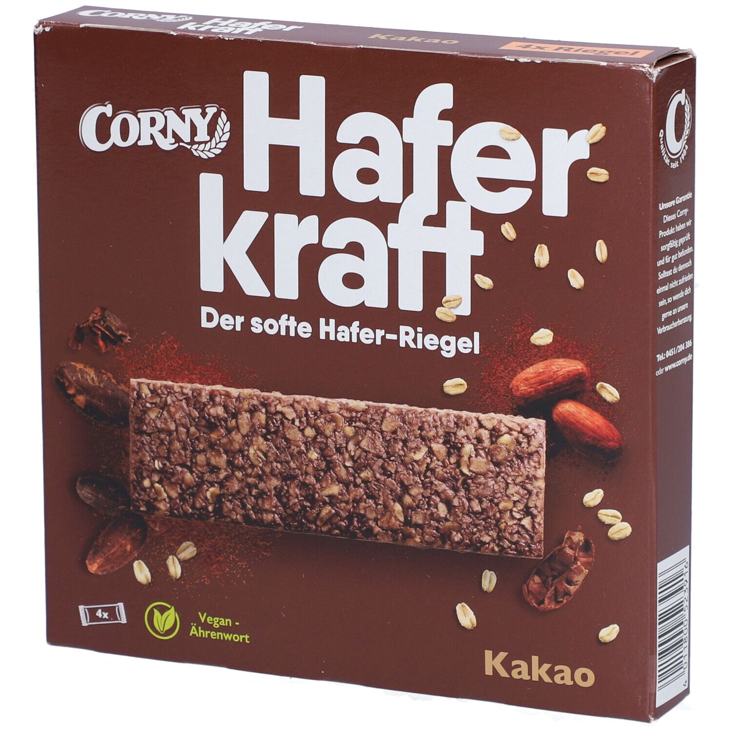 Corny Haferkraft Faltschachtel Kakao 4 St Riegel