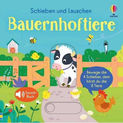 Schieben und Lauschen: Bauernhoftiere, Gebundene Ausgabe von Sam Taplin, Usborne, 978-1-03-570318-0