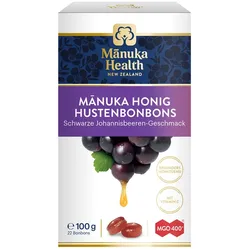 Manuka Honig Hustenbonbons schwarze Johannisbeere 100 g