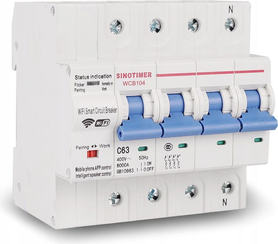 GOMEDIA WiFi 4P Stroomonderbreker Zekering