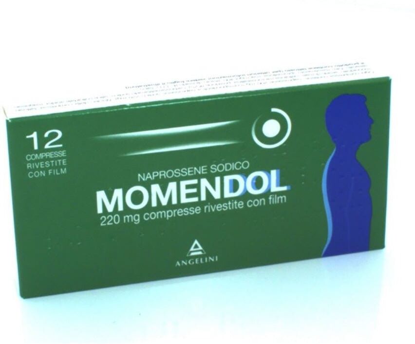 Angelini Momendol 220mg Antinfiammatorio 12 Compresse Rivestite