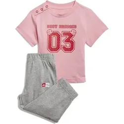 ADIDAS Kinder Sportanzug I DSNY T SET, Größe 74 in Pink Pink