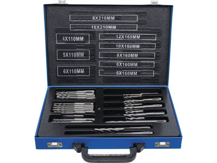 BGS Hamer-boor-set SDS\, hardmetalen punt 4 - 12 mm 56 delig