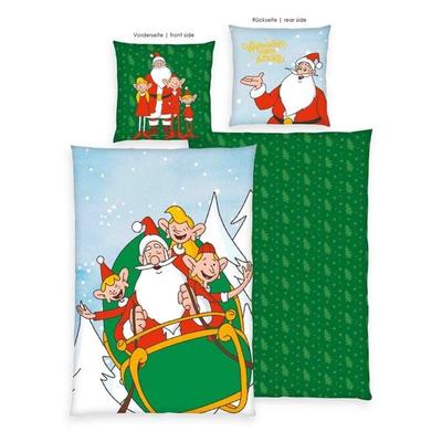 Klaus Hering 4449601050 - Weihnachtsmann & Co. KG Bettwäsche, Weihnachtsmann & Co. KG, 80x80+135x200 cm