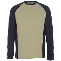 MASCOT Bielefeld Langarmshirt Hellkhaki / Schwarz S - 50568-959-5509-S - Hellkhaki / Schwarz