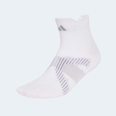 Funktionssocken ADIDAS PERFORMANCE "RUN LIGHT ANKLE", Damen, Gr. M (40/42), Sockengröße, weiß (weiß, grethr), Obermaterial: 100% Polyamid, Socken, mit climacool Technologie