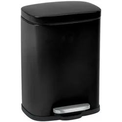 Wenko Leno Kosmetikeimer 5,0 l schwarz, Abfalleimer, Schwarz
