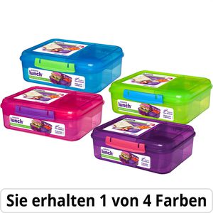 Sistema Lunchbox Lunch Bento 41690, Kunststoff, mit 5 Fächern, farbig sortiert, 1,65 l