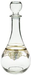 Classic Touch Decanter with Rich Gold Design