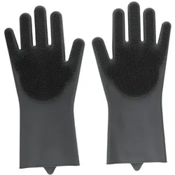 Dirt Devil Reinigungshandschuhe Silikon Grau, Reinigungsutensil, Grau