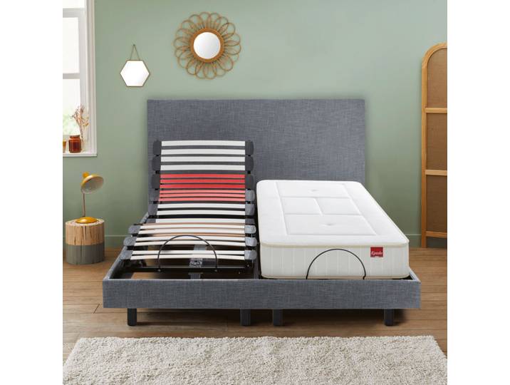 Matelas lit électrique en ressorts ensachés et mémoire de forme Epeda Balade - 90x200