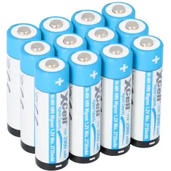 12x XCell Mignon AA Akku Ni-MH 1,2V 2900mAh
