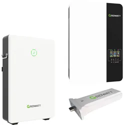Growatt SPF3500 ES 3,5kW Off-Grid Wechselrichter mit 6,5 kWh Batteriespeicher-Set