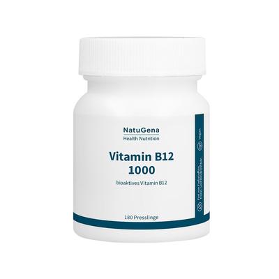 Vitamin B12 1000 Methylcobalamin bioaktiv vegan 180 St Presslinge