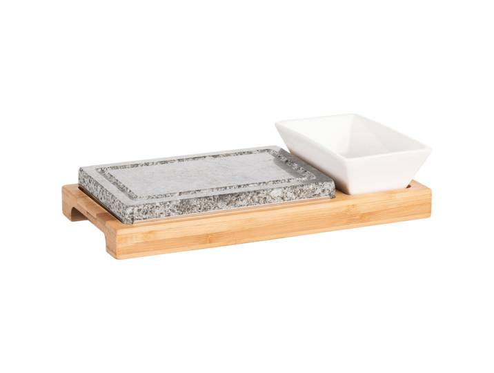 MÄSER Heisser Stein Eaty braun/schwarz/weiss Porzellan/Bambus Eigene Form