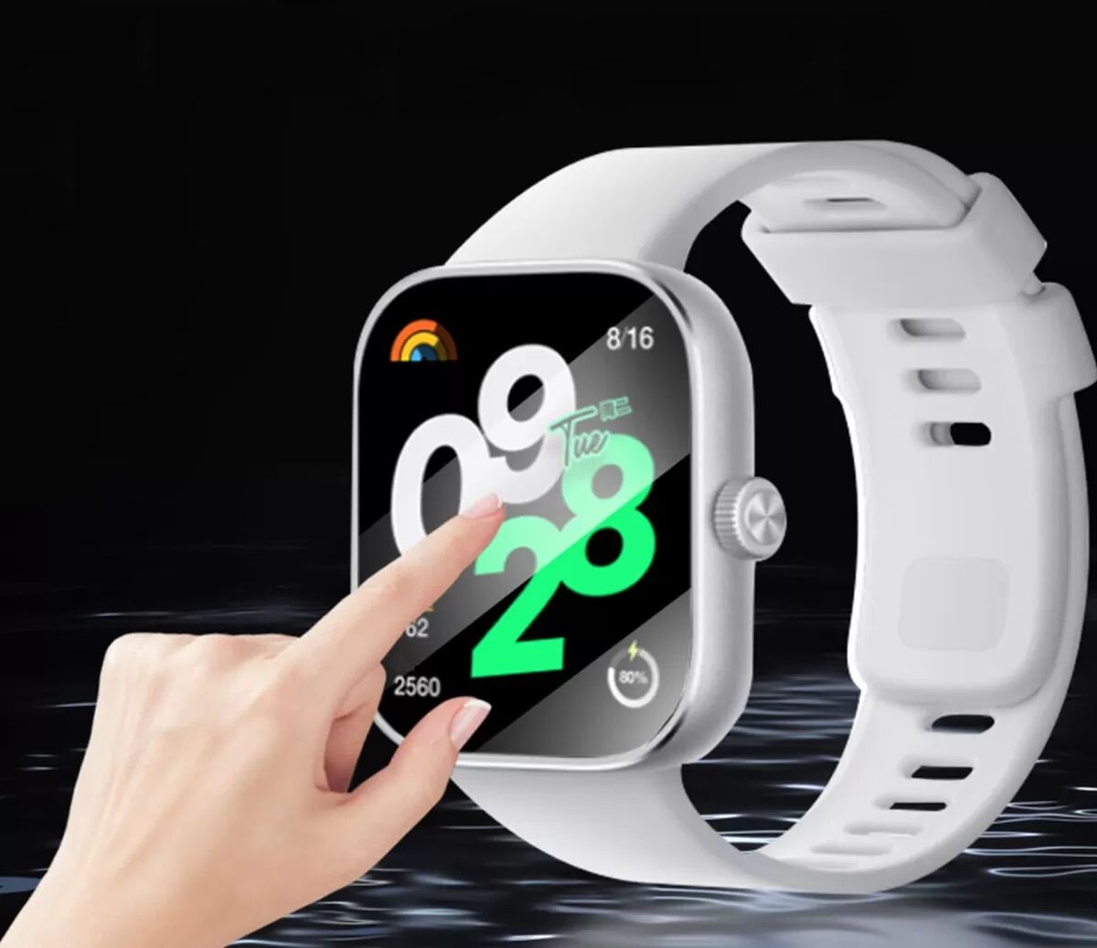 INF PMMA Composite Heißbiege Displayschutzfolie kompatibel mit Apple Watch SE3 44mm (2er-Pack)