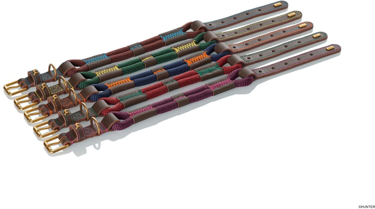 DOG SPORT HUNTER Halsband Malia M (55), brombeer/dunkelbraun