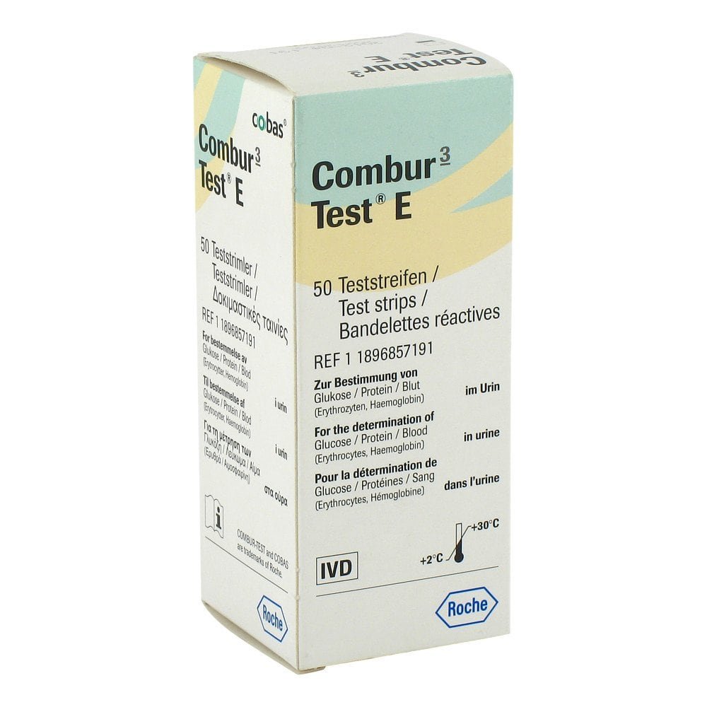 Roche Diagnostics Deutschland GmbH Combur 3 Test E Teststreifen 00838542