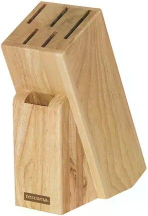 Ceppo per coltelli Tescoma 869505 WOODY 6 posti Natural