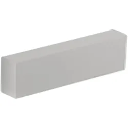 Zafferano Slat 4W IP65 Rechteckige LED-Wandleuchte aus Aluminium-Druckguss, Mattweiß, für Innen- und Außenbeleuchtung, Abmessungen 18 x 4,5 x 3 cm