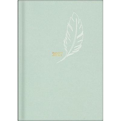rido/idé 7021503017 Buchkalender Premium Young Line 2027 'Feather' A5, Textil