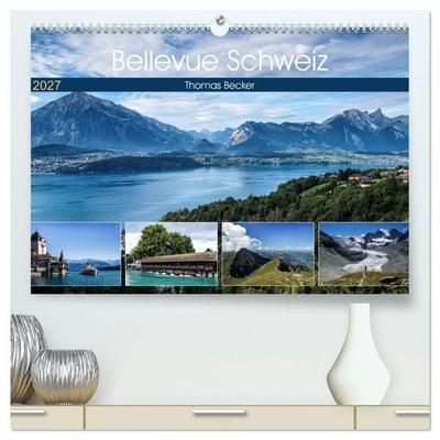 Bellevue Schweiz (hochwertiger Premium Wandkalender 2027 DIN A2 quer), Kunstdruck in Hochglanz