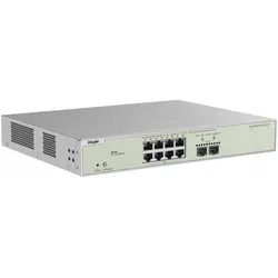 Ruijie Reyee RG-NBS3300-8MG2XS-P L2+ Cloud Managed Switch (8 Ports), Netzwerk Switch, Schwarz