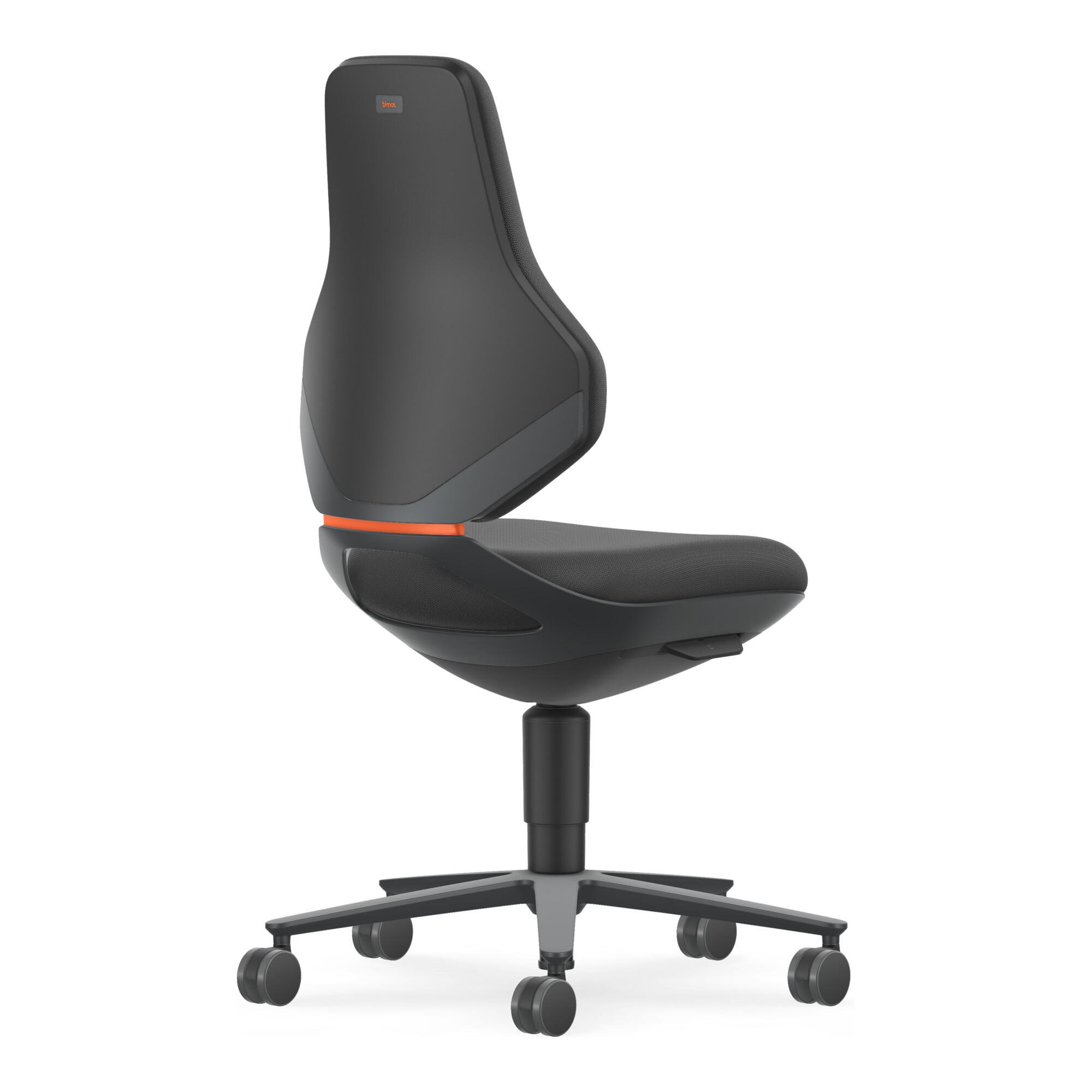 Bimos Industrie- und Laborstuhl Texon Sitzhöhe 450-620 mm Supertec schwarz (9173-SP01)