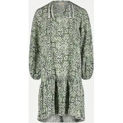 Kleid mit floralem Muster Grün 36