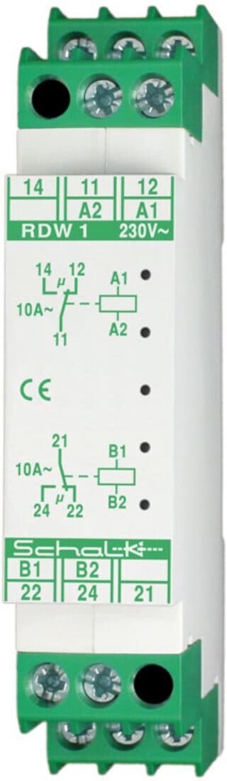 schalk Doppelrelais RDW 1 2W 10A 230V AC (RDW109)