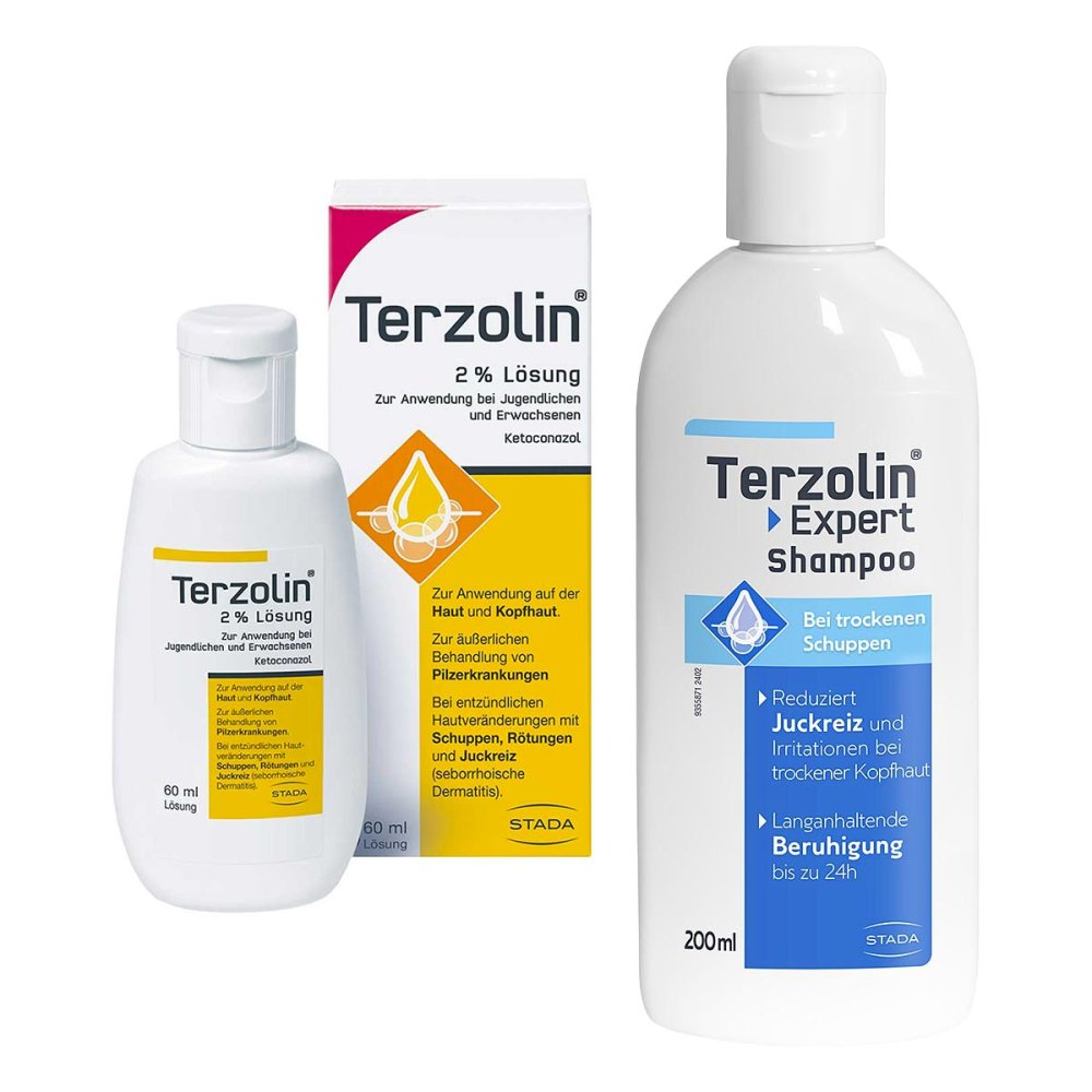 STADA Consumer Health Deutschland GmbH Terzolin Lösung 60 ml + Expert Shampoo bei trockener Kopfhaut 08107628