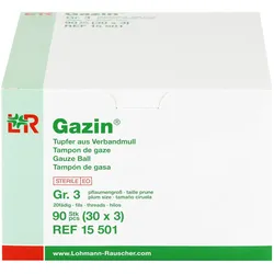 Lohmann & Rauscher, Verbandsmaterial, Gazin Tupfer pflaumengross steril Gr. 3 20fd., 30X3 St TUP