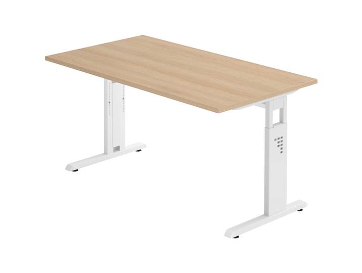 Schreibtisch Office Eiche manuelle Höhenverstellung 140 x 80 cm - Schreibtisch