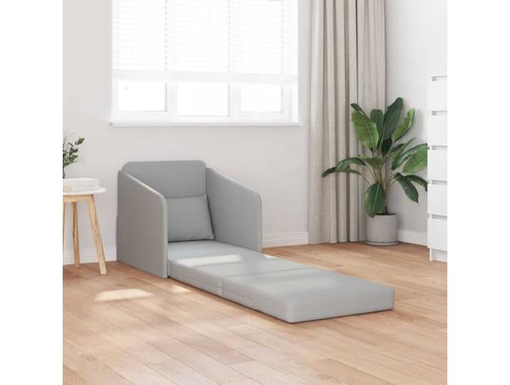 KTHLBRH Schlafsofa Wolkengrau 65 x 80 x 83 cm Stoff Wandelbar, Struktur aus Metall und Sperrholz, Schaumstoff und Faser, Verwendung im Innenbereich