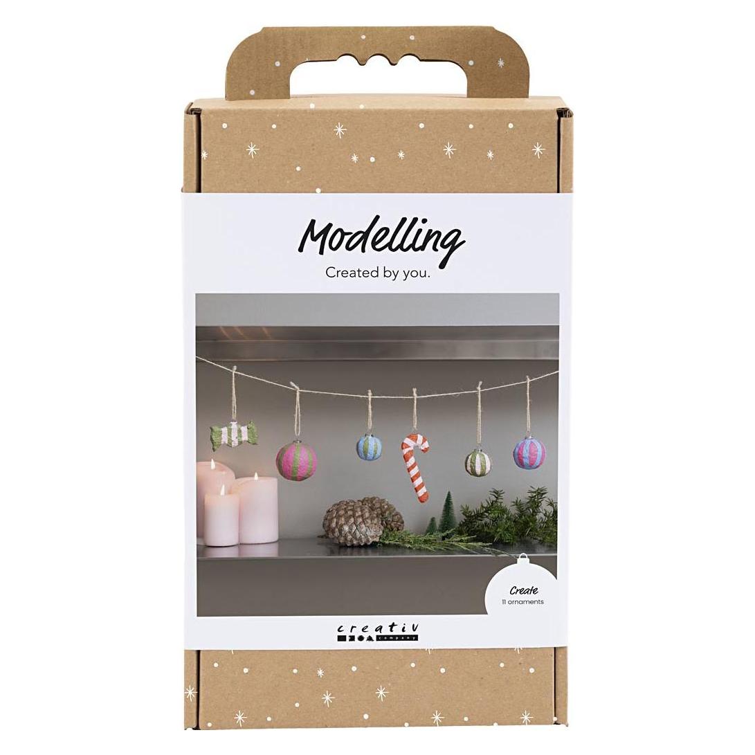 Creativ Company Craft Kit Modelling - Pulp Christmas figures - assorted colours (977839) (977826)